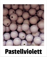 Holzperlen 14mm pastelllviolett